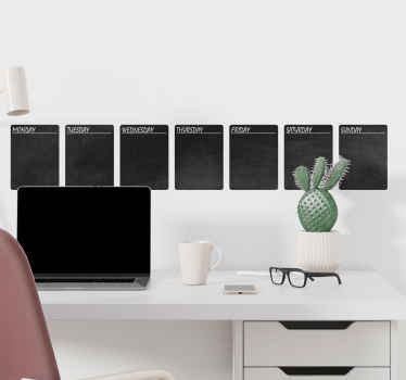 Wochenplanung Tafelfolie