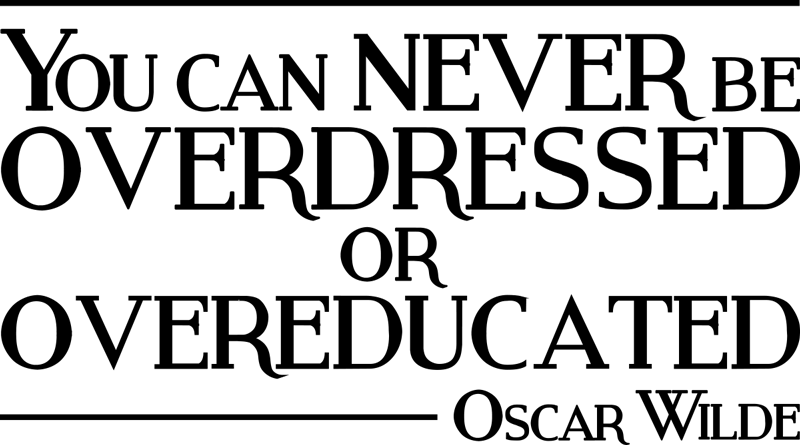 Oscar Wilde Wandtattoo Zitat Tenstickers