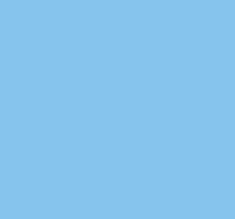 Monochromes Rollo Himmelblau - TenStickers