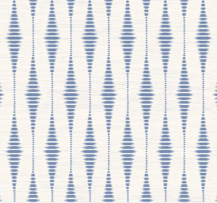 Rollo Wohnzimmer rabaul ikat blau und beige - TenStickers