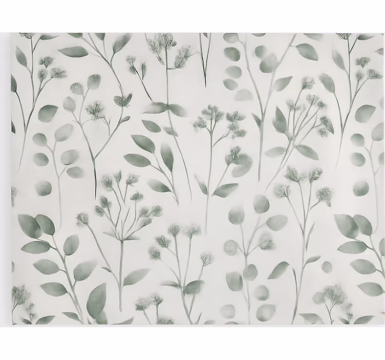 Rollo für Küche aquarell elegante blätter - TenStickers