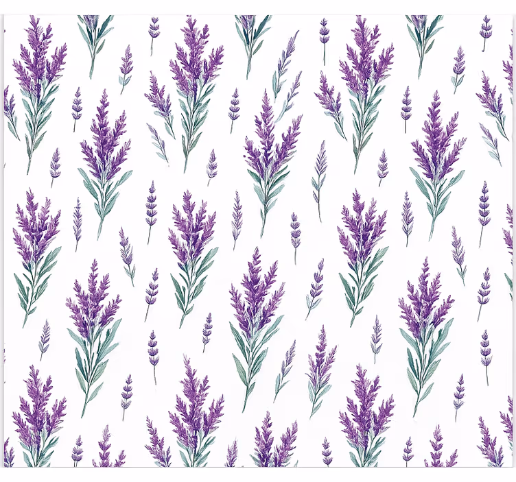 Rollo für Küche aquarell lavendelzweige - TenStickers