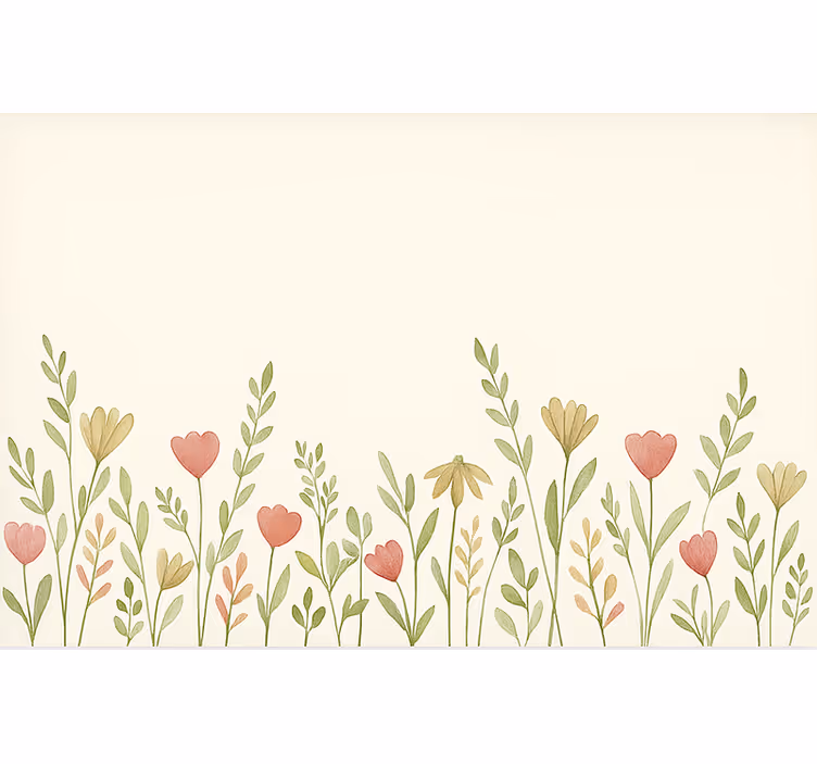 Rollo für Küche feldblumengrenze - TenStickers