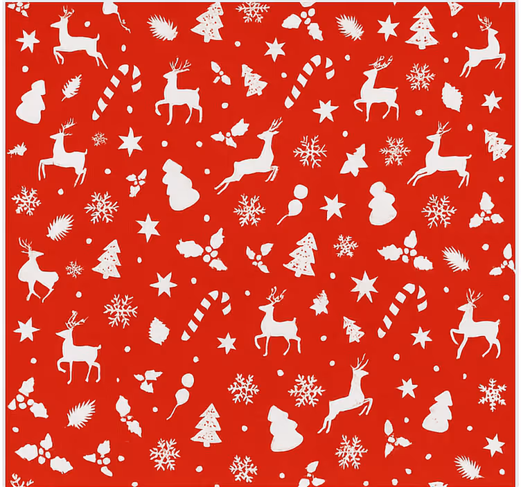 Rollo Wohnzimmer pastellfarbenes weihnachtsmannmuster - TenStickers