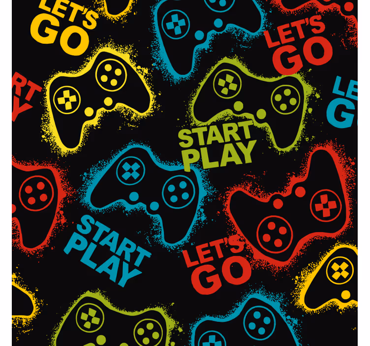 Rollo Fenster Gamer starte die spielsteuerung - TenStickers