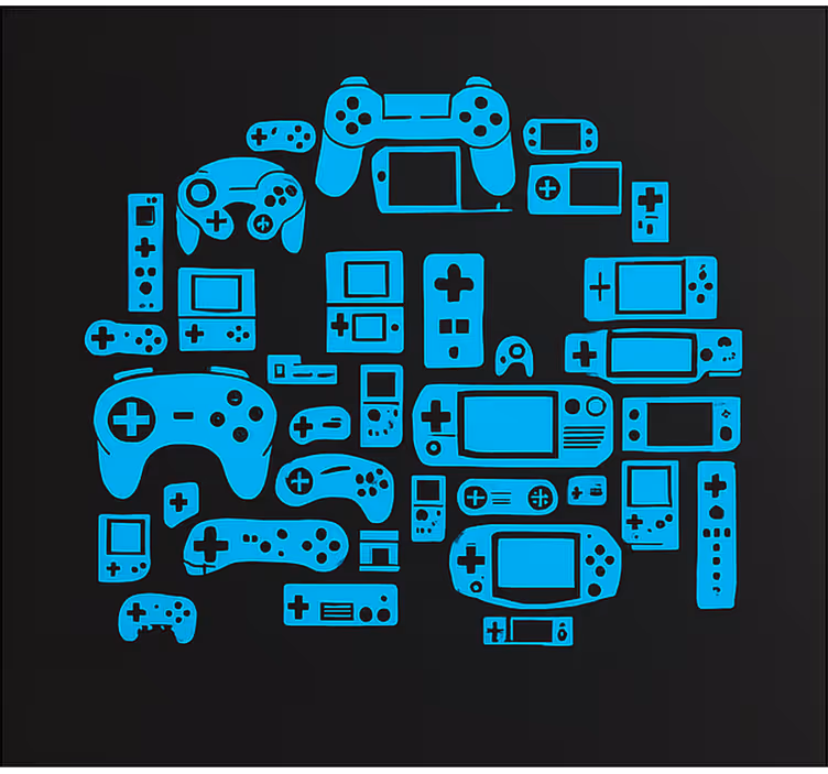 Rollo Fenster Gamer gaming-controller-bot - TenStickers