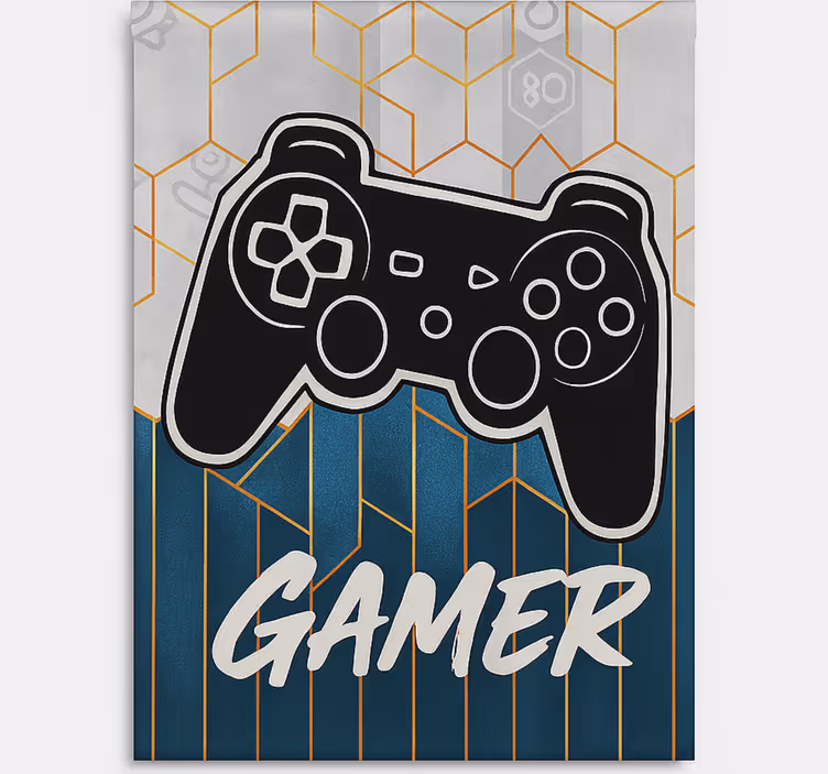 Rollo Fenster Gamer sechseck-gamer-Stil - TenStickers
