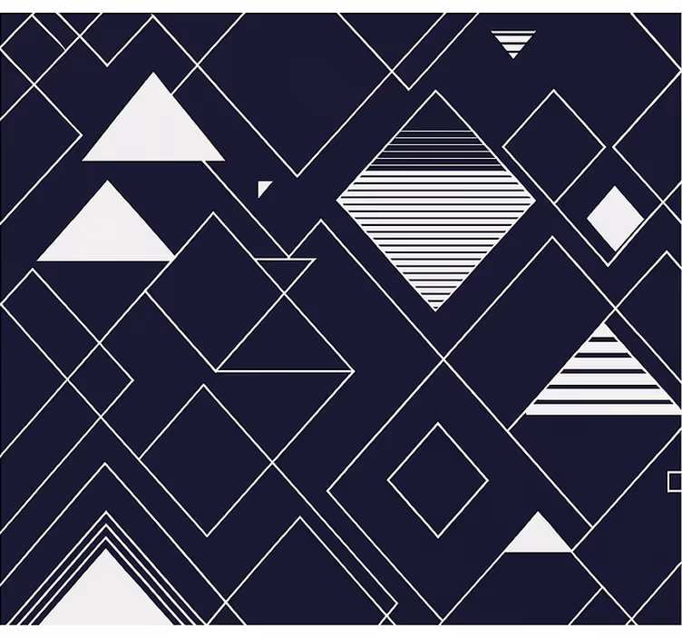 Rollo Fenster Jugendzimmer marine geometrie - TenStickers