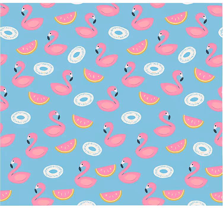 Rollo Fenster Jugendzimmer wassermelone und flamingos - TenStickers