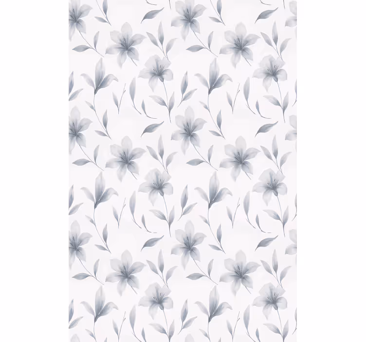 Rollo esszimmer aquarell-lilien-blumen - TenStickers