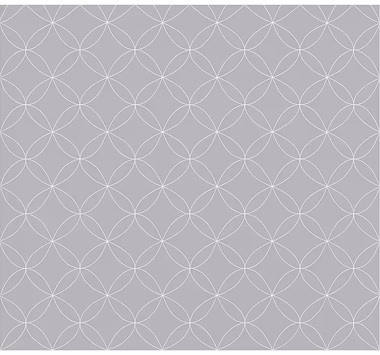 Rollo fenster skandinavisch graue geometrische blumen - TenStickers