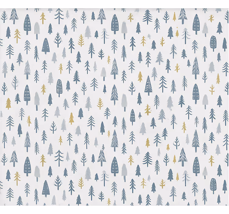 Rollo fenster skandinavisch winterwald szene - TenStickers