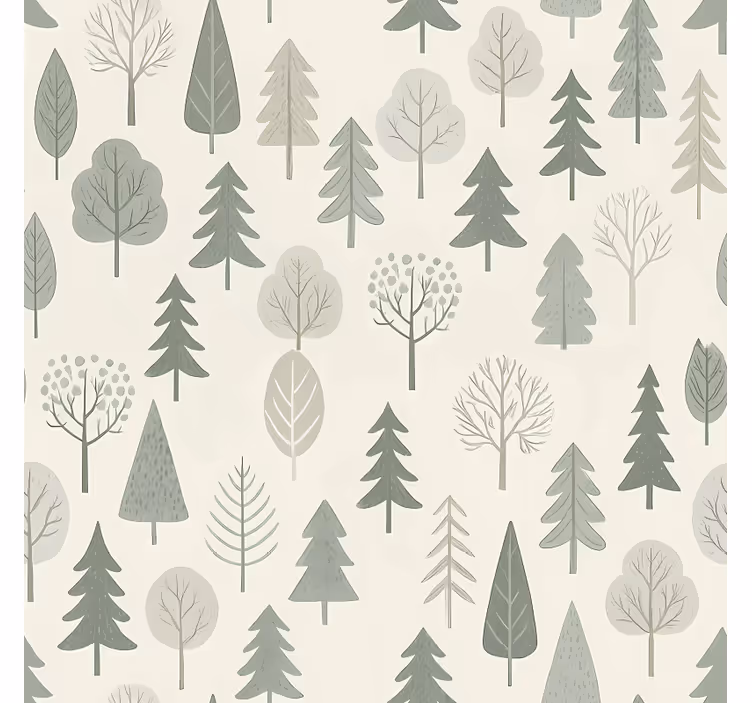 Rollo fenster skandinavisch beruhigender wald - TenStickers
