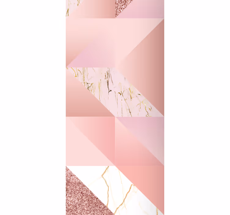 Rollo fenster badezimmer in pinkgoldenem marmor - TenStickers