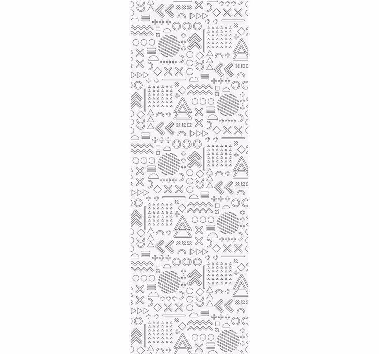 Rollo büro geometrische skizzenmuster - TenStickers