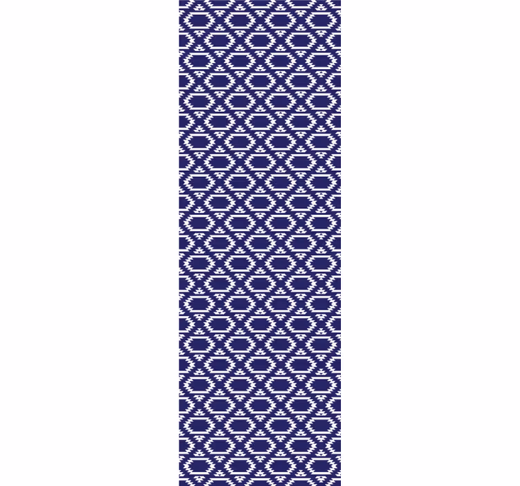 Rollo esszimmer mit geometrischen sechseckigen formen - TenStickers