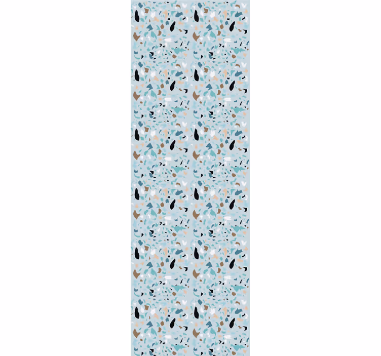 Rollo esszimmer in hellblauem terrazzo-effekt - TenStickers