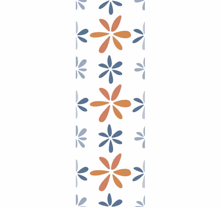 Rollo esszimmer mit floralen geometrischen mustern - TenStickers