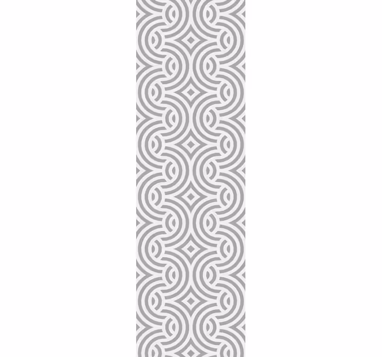 Rollo esszimmer mit geometrischen spiralmustern - TenStickers