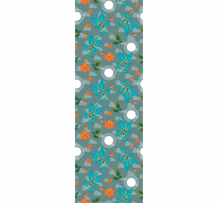 Rollo esszimmer floral geometrisch - TenStickers