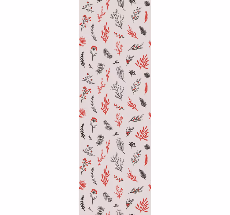 Rollo für küche mit pinken botanischen motiven - TenStickers