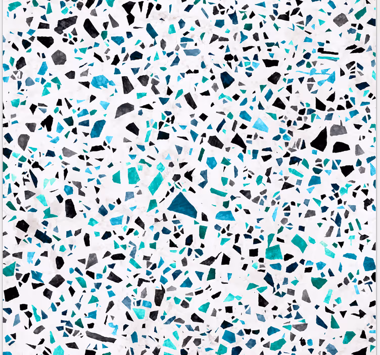 Rollo für küche im blauen terrazzo-motiv - TenStickers