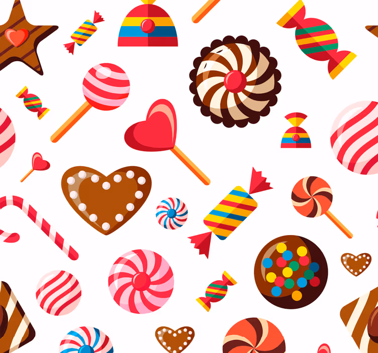Rollo für küche mit bonbonmustern - TenStickers