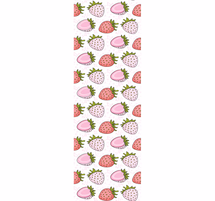 Rollo für küche mit erdbeer-muster - TenStickers