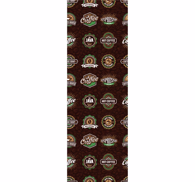 Rollo für küche mit kaffeemuster - TenStickers