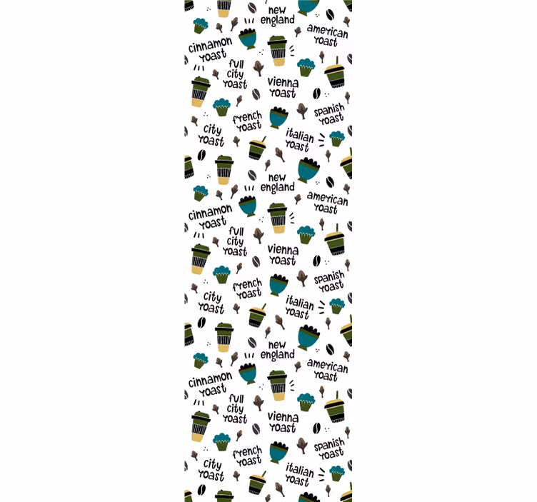 Rollo für küche im kaffeeröstungsmuster - TenStickers