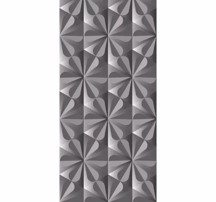 Rollo für küche mit vintage geometrischem blumenmuster - TenStickers