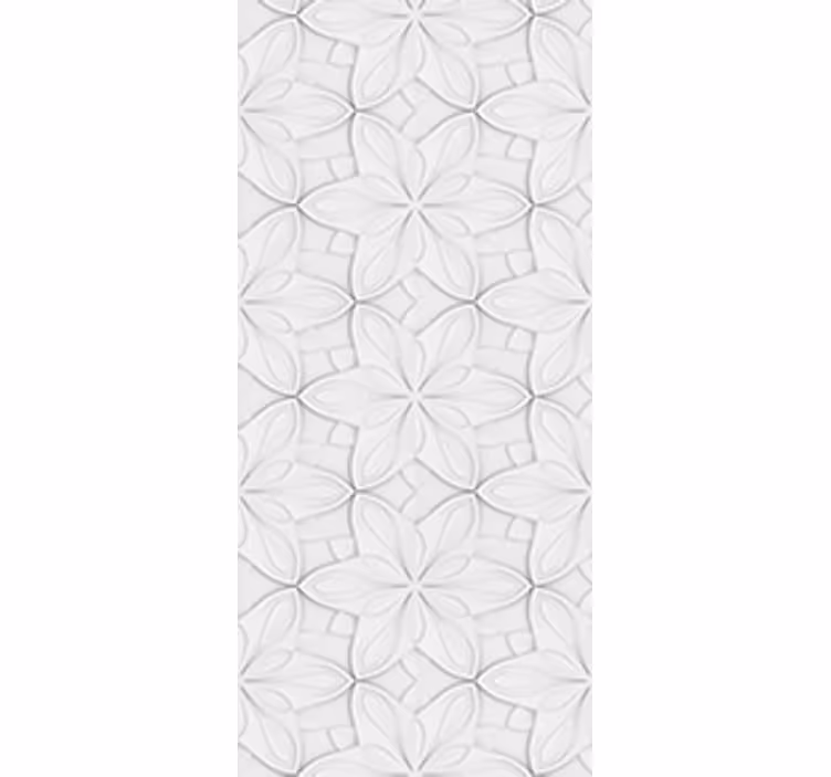 Rollo für küche mit minimalistischen blumenhexagonen - TenStickers