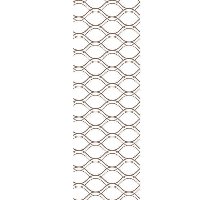 Rollo für küche mit braunem welligem geometrischen muster - TenStickers