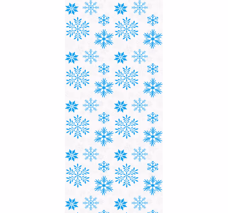 Rollo für küche mit schneekristall-muster - TenStickers