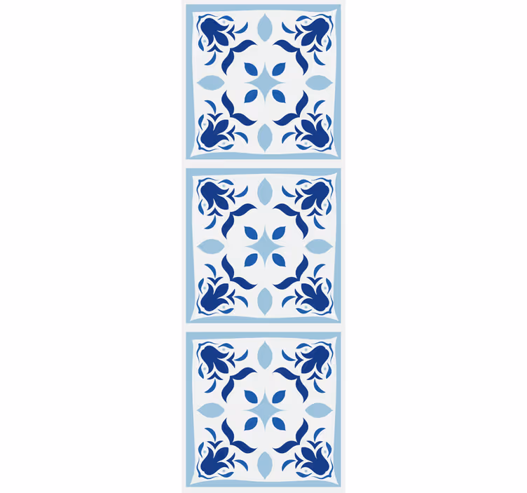 Rollo für küche mit typischen portugiesischen fliesenblumen - TenStickers