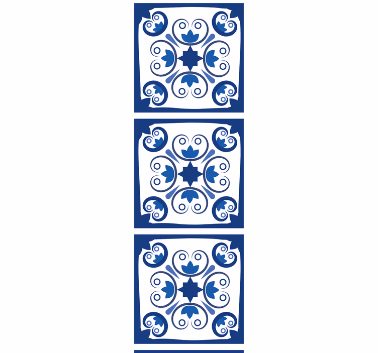 Rollo für küche im typischen schönen blauen portugiesischen stil - TenStickers