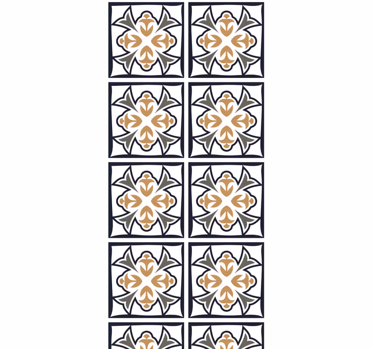 Rollo für küche in beige und schwarz portugiesisch - TenStickers