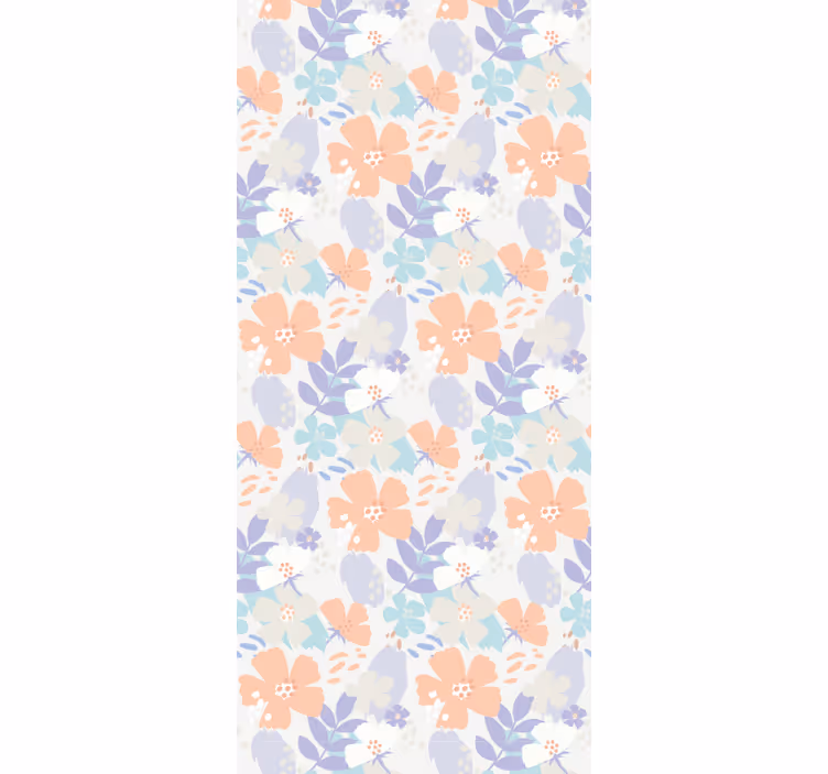 Rollo für küche im nordischen stil mit blumen - TenStickers