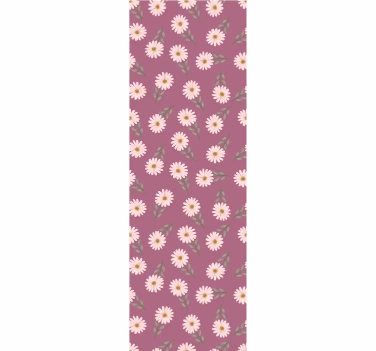 Rollo für küche mit kleinen rosa gänseblümchen - TenStickers