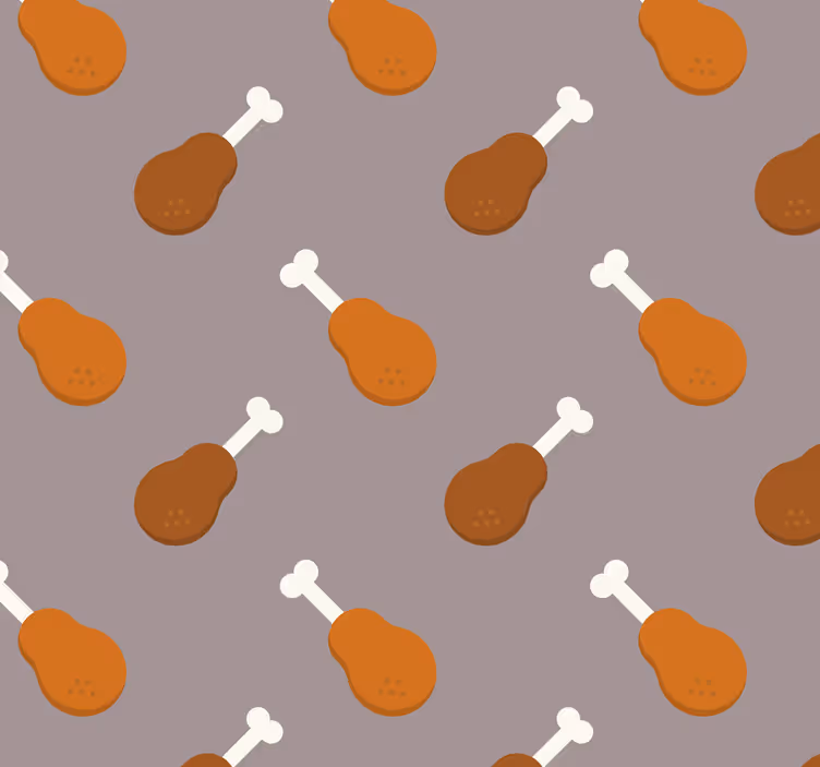 Rollo für küche hähnchenbein motiv - TenStickers