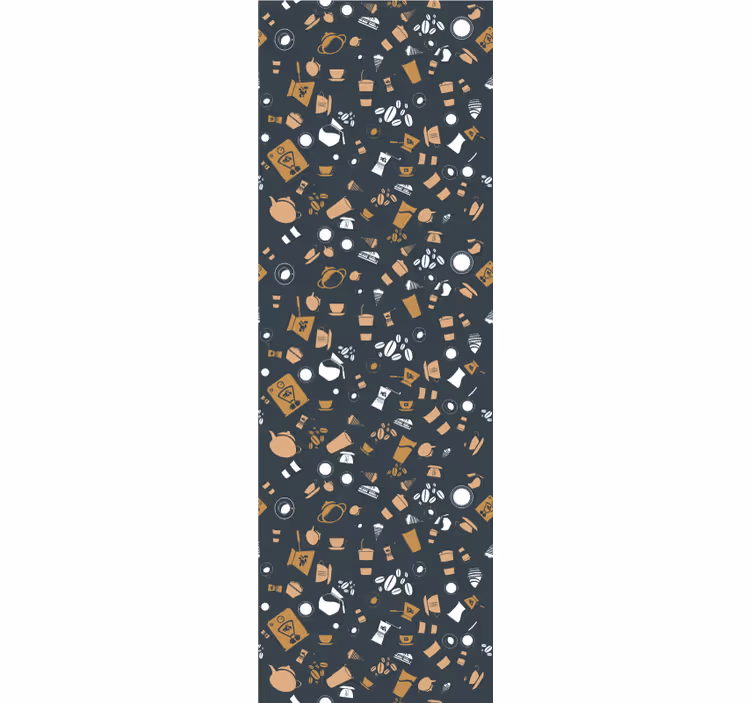 Rollo für küche mit kaffeetassen-muster - TenStickers