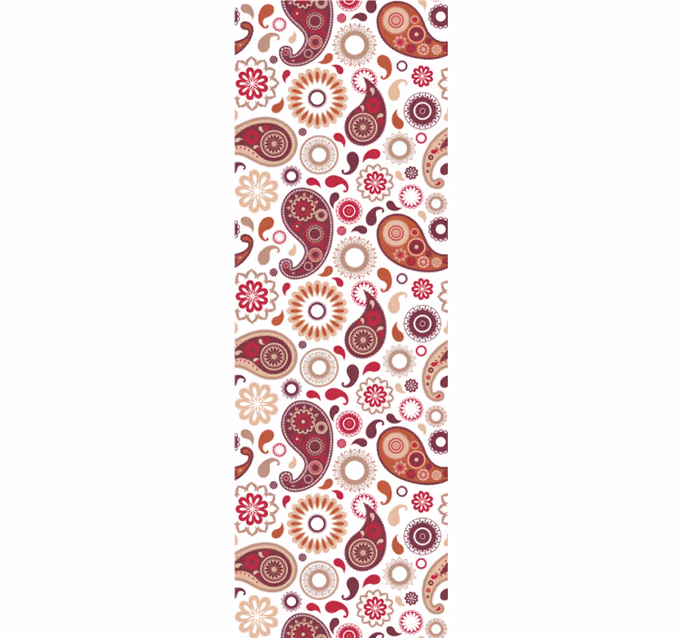 Rollo für küche mit weißem paisleymuster - TenStickers