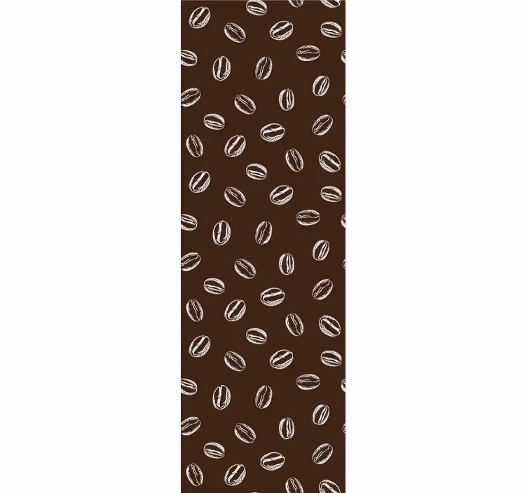 Rollo für küche mit nahtlosem kaffeebohnenmuster - TenStickers