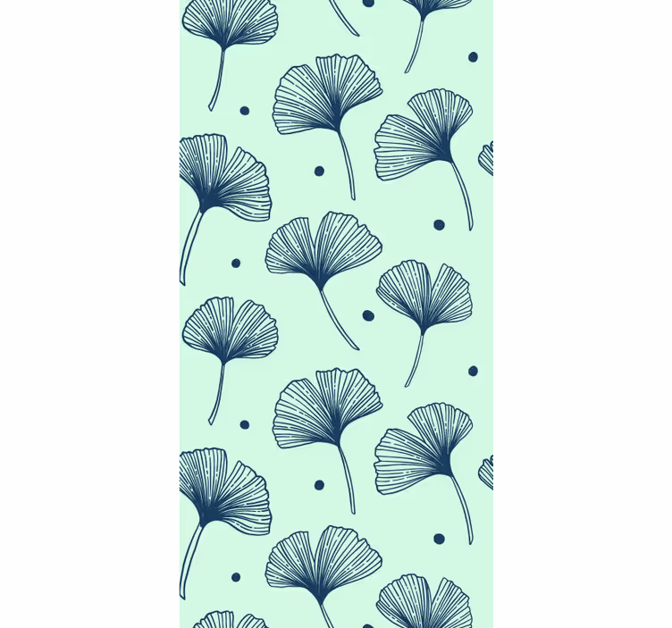 Rollo für küche mit floralem blauem muster - TenStickers