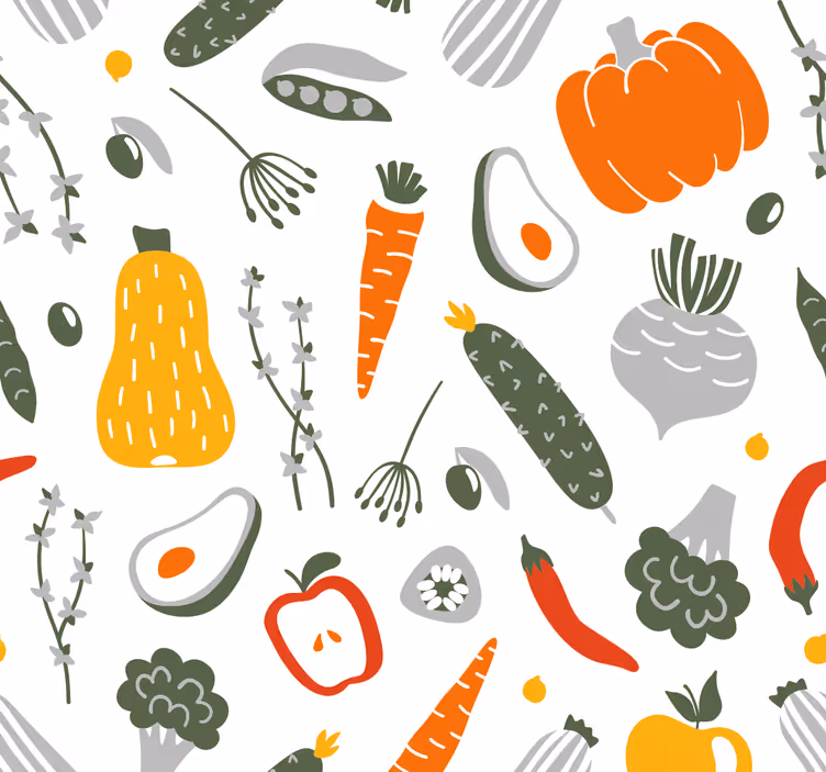 Rollo für küche obst und gemüse kollektion - TenStickers
