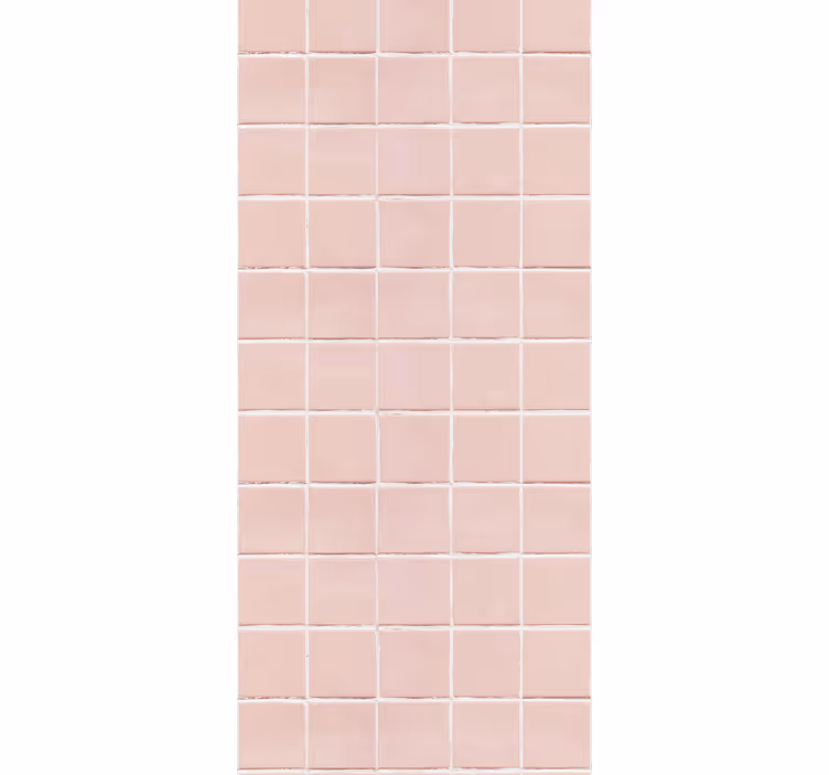 Rollo für küche in sanften rosa fliesen - TenStickers