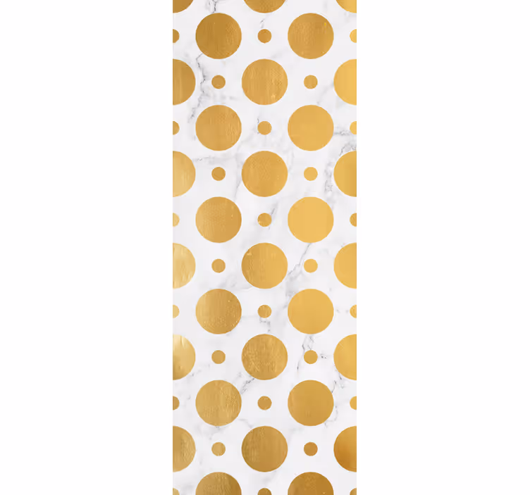 Rollo esszimmer mit goldenen marmorpunkten - TenStickers
