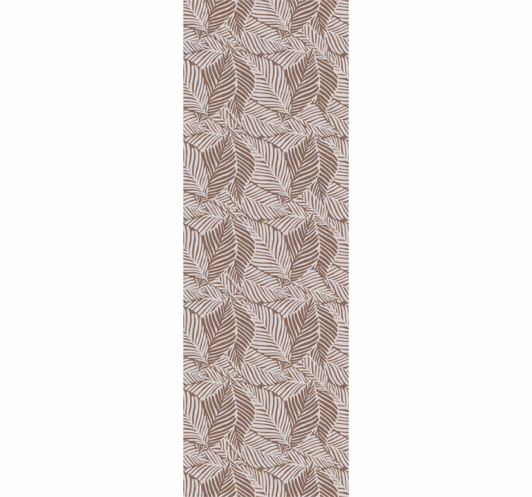 Rollo esszimmer terracotta blätter - TenStickers