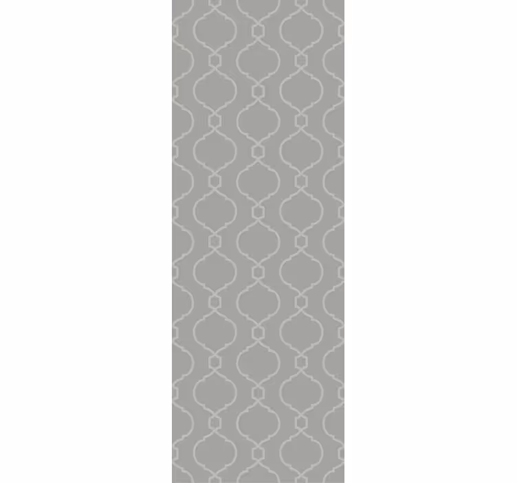 Rollo esszimmer mit grauem geometrischem hamptons-muster - TenStickers