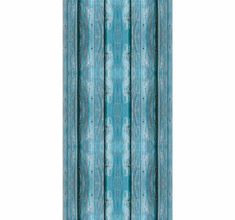Rollo esszimmer mit blauer holztextur - TenStickers